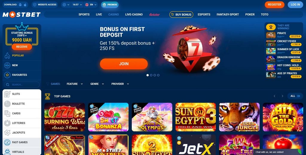 Mostbet, casino en ligne - Le meilleur site de casino en France, site officiel !
